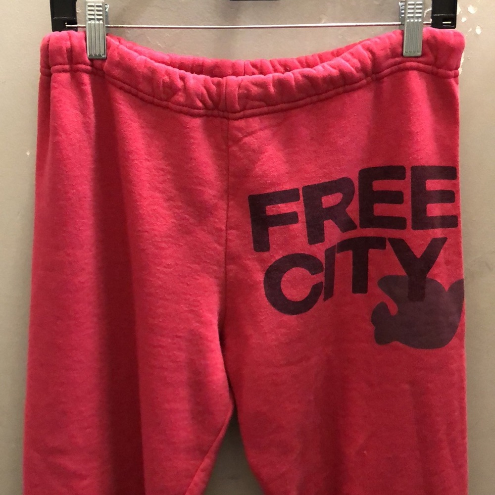 Magenta Pink Free City Sweatpants